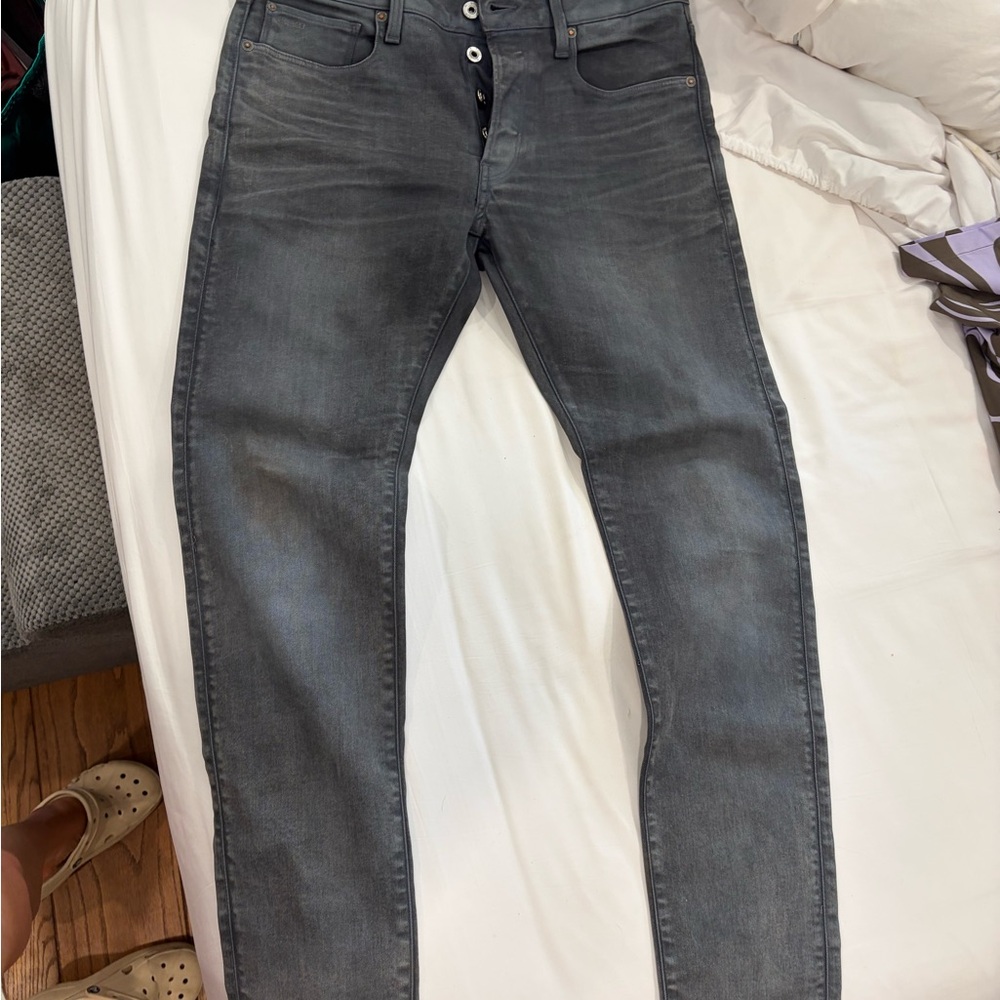 G-Star Men's Charcoal Slim Jeans